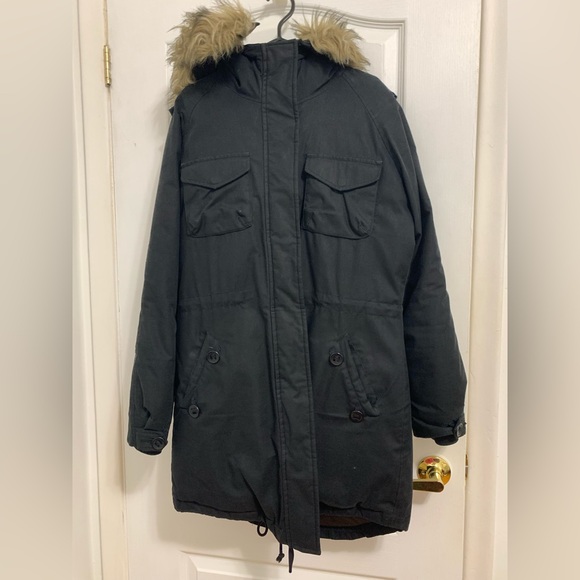 Aritzia Community Black Winter Parka - Picture 2 of 4